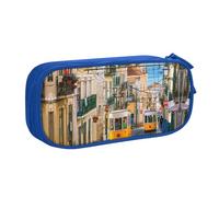 NBSNGSLS Lisbon Tram Print Pencil Case Stylish Print Pencil Case - Organize Your Stationery with Elegance