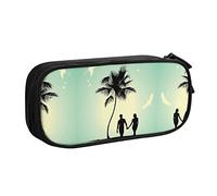 NBSNGSLS Married Couple Walking On The Beach Print Pencil Case Stylish Print Pencil Case - Organize Your Stationery with Elegance