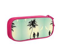 NBSNGSLS Married Couple Walking On The Beach Print Pencil Case Stylish Print Pencil Case - Organize Your Stationery with Elegance