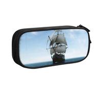 NBSNGSLS Old Sailing Ship Print Pencil Case Stylish Print Pencil Case - Organize Your Stationery with Elegance