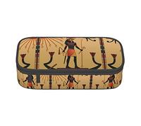 NBSNGSLS Sun Old Egyptian Timeless Grace Print Pencil Case Stylish Print Pencil Case - Organize Your Stationery with Elegance