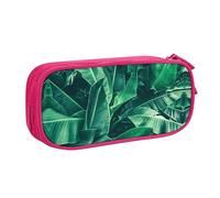 NBSNGSLS Tropical Banana Leaf Print Pencil Case Stylish Print Pencil Case - Organize Your Stationery with Elegance