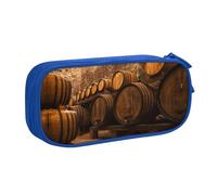 NBSNGSLS Wine Oak Container Print Pencil Case Stylish Print Pencil Case - Organize Your Stationery with Elegance