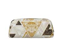 Nbtghga Abstract Geometric Pattern Print Pencil Pouch, Pen Bag with Practical Zip, Stationery Pouch for School Office