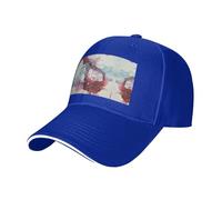 Nbtghga Abstract Marble Print Baseball Cap Golf Dad Hat Adjustable Original Classic Cap Casquette,Outdoor Sports Casual Wear Blue
