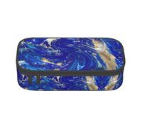 Nbtghga Abstract Marble Stone Print Pencil Case Holder Stylish Slim with Zipper Cosmetic Makeup Pouch Bag for Girls Teens Adults