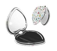 Nbtghga Abstraction Biology Chemistry4 Print Portable Pocket Makeup Mirror, Foldable Double-Sided Compact Makeup Mirror