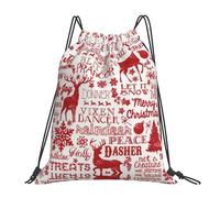 Nbtghga Animal Wilderness Bear Deer Print Drawstring Bags Gym Bag,Draw String Back Bag For Shopping Sport Yoga Travel,Beach