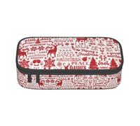 Nbtghga Animal Wilderness Bear Deer Print Pencil Case Holder Stylish Slim with Zipper Cosmetic Makeup Pouch Bag for Girls Teens Adults