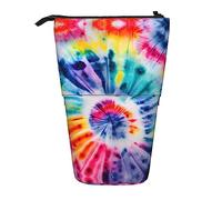 Nbtghga Beautiful World Rainbow Tribe Print Pencil Telescopic Classic Arts Stand Up Pencil Case Organizer Pencil Holder Makeup Bag Gift