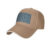 Nbtghga Bones and Dog Claws Print Baseball Cap Golf Dad Hat Adjustable Original Classic Cap Casquette,Outdoor Sports Casual Wear Natural