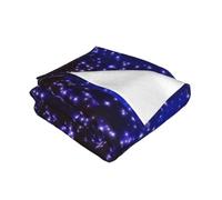 Nbtghga Bright Stars Print Flannel Throw Blanket,Cozy Print Design For Sofa Couch Bed Ultimate Comfort And Warmth