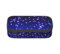 Nbtghga Bright Stars Print Pencil Case Holder Stylish Slim with Zipper Cosmetic Makeup Pouch Bag for Girls Teens Adults