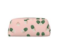 Nbtghga Cactus Pink Print Pencil Pouch, Pen Bag with Practical Zip, Stationery Pouch for School Office