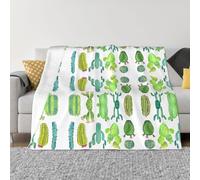 Nbtghga Cactus... Print Flannel Throw Blanket,Cozy Print Design For Sofa Couch Bed Ultimate Comfort And Warmth