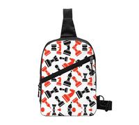Nbtghga Chess Pattern Print Chest Pack Crossbody Chest Package, Diagonally Worn Daypack For Hiking & Daily Commute