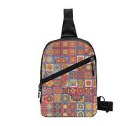 Nbtghga Color Small Flowwer Pattern Print Chest Pack Crossbody Chest Package, Diagonally Worn Daypack For Hiking & Daily Commute