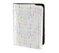 Nbtghga Colorful Hand Drawn Art with Boho Style Arrowsprint Leather Travel Passport Wallet Blocking Passport Cover Travel Documents Organizer