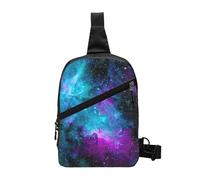 Nbtghga Cool Star River Print Chest Pack Crossbody Chest Package, Diagonally Worn Daypack For Hiking & Daily Commute