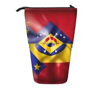 Nbtghga Flag of Venezuela Print Pencil Telescopic Classic Arts Stand Up Pencil Case Organizer Pencil Holder Makeup Bag Gift