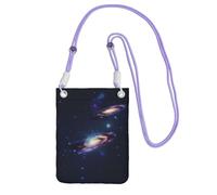 Nbtghga Galaxy In The Universe Print Carry A Mobile Phone Bag Diagonally, Multi-Functional Small Purse For Coins And Cellphone