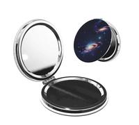 Nbtghga Galaxy In The Universe Print Portable Pocket Makeup Mirror, Foldable Double-Sided Compact Makeup Mirror