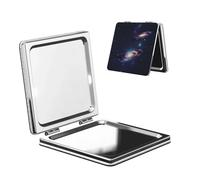 Nbtghga Galaxy In The Universe Print Portable Pocket Makeup Mirror, Foldable Double-Sided Compact Makeup Mirror