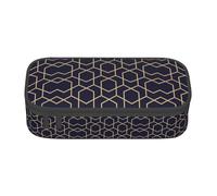 Nbtghga Geometric Lines Print Pencil Case Holder Stylish Slim with Zipper Cosmetic Makeup Pouch Bag for Girls Teens Adults