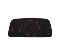 Nbtghga Gothic Rose Print Pencil Pouch, Pen Bag with Practical Zip, Stationery Pouch for School Office