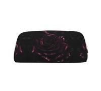 Nbtghga Gothic Rose Print Pencil Pouch, Pen Bag with Practical Zip, Stationery Pouch for School Office