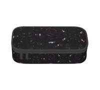 Nbtghga Gothic Rose Print Print Pencil Case Holder Stylish Slim with Zipper Cosmetic Makeup Pouch Bag for Girls Teens Adults