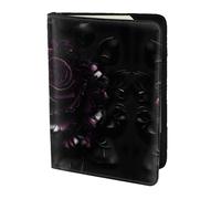 Nbtghga Gothic Rose Printprint Leather Travel Passport Wallet Blocking Passport Cover Travel Documents Organizer