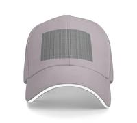 Nbtghga Gray Plaid Lines Print Baseball Cap Golf Dad Hat Adjustable Original Classic Cap Casquette,Outdoor Sports Casual Wear