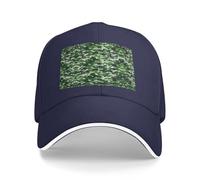 Nbtghga Green Camo Print Baseball Cap Golf Dad Hat Adjustable Original Classic Cap Casquette,Outdoor Sports Casual Wear