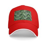 Nbtghga Green Camo Print Baseball Cap Golf Dad Hat Adjustable Original Classic Cap Casquette,Outdoor Sports Casual Wear