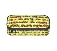 Nbtghga Green Fields Farming Machine Print Pencil Case Holder Stylish Slim with Zipper Cosmetic Makeup Pouch Bag for Girls Teens Adults