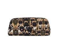 Nbtghga Imagen De Pug-Standard Print Pencil Pouch, Pen Bag with Practical Zip, Stationery Pouch for School Office