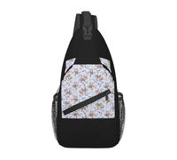 Nbtghga Llama Cartoon Pattern Print Sling Bag, Shoulder Bag Cross Chest Bag Diagonally Gym Sport Travel Hiking Daypack