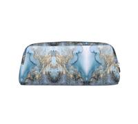 Nbtghga Marble. Print Pencil Pouch, Pen Bag with Practical Zip, Stationery Pouch for School Office