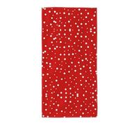 Nbtghga Red And White Polka Dots Print Home Decorative Hand Towels Multipurpose For Bathroom, Hotel, Gym And Spa