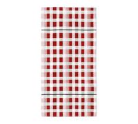 Nbtghga Red Checkered White Squares Print Home Decorative Hand Towels Multipurpose For Bathroom, Hotel, Gym And Spa