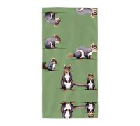 Nbtghga Red Squirrel Print Home Decorative Hand Towels Multipurpose For Bathroom, Hotel, Gym And Spa