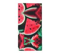 Nbtghga Red Watermelon Print Home Decorative Hand Towels Multipurpose For Bathroom, Hotel, Gym And Spa