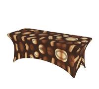 Nbtghga Retro Baseball Brown Print Rectangular Tablecloth,Stylish Rectangular Table Cover Clean Tablecloth Easy Installation