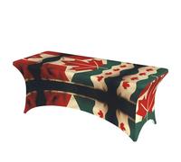 Nbtghga Retro Canada Flag Print Rectangular Tablecloth,Stylish Rectangular Table Cover Clean Tablecloth Easy Installation
