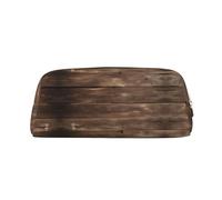 Nbtghga Rustic Old Barn Wood Print Pencil Pouch, Pen Bag with Practical Zip, Stationery Pouch for School Office