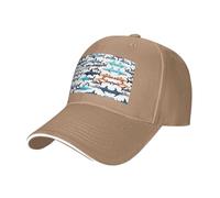 Nbtghga Sharks Pattern Print Baseball Cap Golf Dad Hat Adjustable Original Classic Cap Casquette,Outdoor Sports Casual Wear Natural