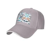 Nbtghga Sharks Pattern Print Baseball Cap Golf Dad Hat Adjustable Original Classic Cap Casquette,Outdoor Sports Casual Wear Gray