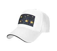 Nbtghga Stars Eastern Pattern Print Baseball Cap Golf Dad Hat Adjustable Original Classic Cap Casquette,Outdoor Sports Casual Wear White