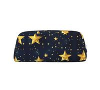 Nbtghga Stars Eastern Pattern Print Pencil Pouch, Pen Bag with Practical Zip, Stationery Pouch for School Office